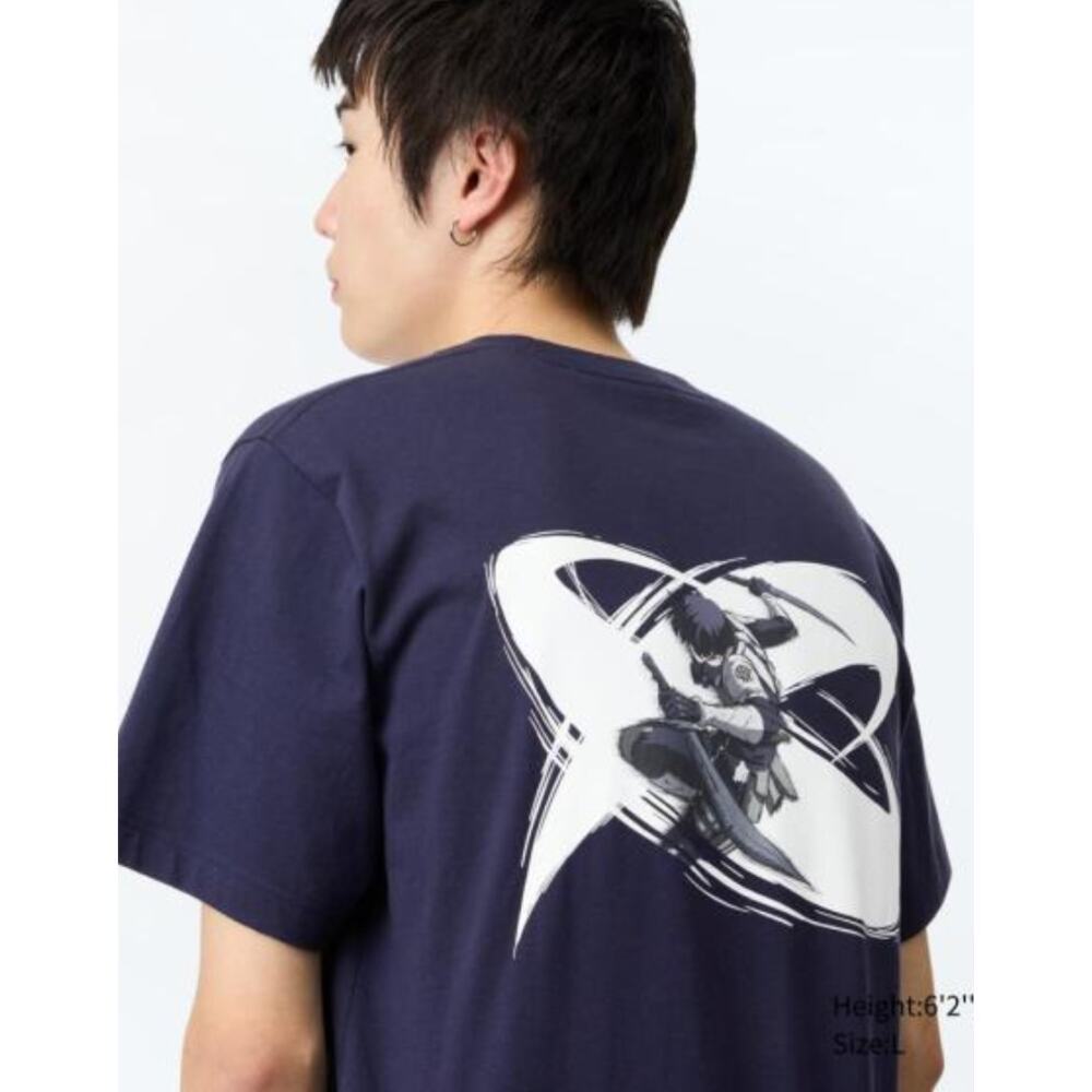 Uniqlo - Kaiju No 8 tee - Soshiro Hoshina - M - Navy Blue